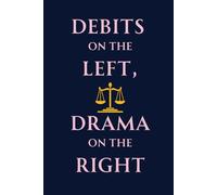 Debits on the Left, Drama on the Right: 6x9 Accounting Lined Notebook for Finance Lovers, Students and Coworkers perfect for Secret Santa & Leaving Gifts