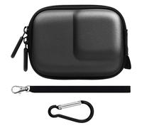 DEBMALE Action 6 Carrying Case - Portable Protective Cover PU Hard Shell Travel Storage Bag for DJI Osmo Action 6 Camera Accessories with Carabiner
