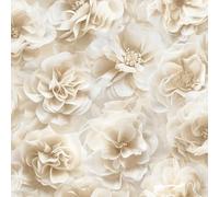 Debona Bloom Floral Themed Large Scale Blossom Flower Wallpaper for Bedrooms Feature Walls Hallways in Natural (3054)