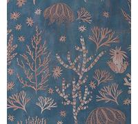 Debona Coral Reef Aqua Blue Pale Pink Salmon Sea Life Jellyfish Wallpaper 10m Roll Feature Wall 5026