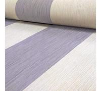 DEBONA Crystal Stripe Pattern Stripe Textured Glitter Vinyl Wallpaper (Ivory Silver 9013)