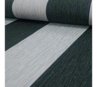 DEBONA Crystal Stripe Pattern Stripe Textured Glitter Vinyl Wallpaper (Silver Black 9012)