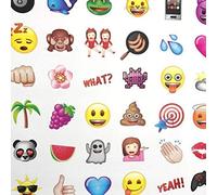 Debona Emoji Wallpaper, White, Modern, Waterproof, 56 Square Feet