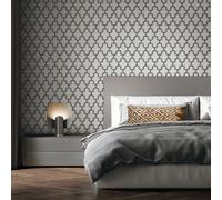 Debona Fabric Touch Vinyl Geometric Wallpaper 9106
