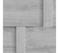 Debona Harrow Grey Wood Panel Effect Wallpaper Paste the Paper