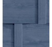 Belgravia Decor Harrow Weave Wood Panel Wallpaper Blue Debona 6737