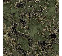 Debona Liquid Marble Green Gold Wallpaper 6358 - Metallic Glitter Shimmer