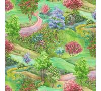 Debona Multicoloured Oil Painting Effect Textured Vinyl Wallpaper Paste The Wall