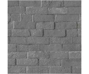 Debona Muriva Pop Bowie Brick Effect Wallpaper Grey Charcoal Painted Wall Design