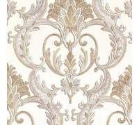 Debona Perla Heavyweight Damask Gold Textured Italian Glitter Wallpaper 9090