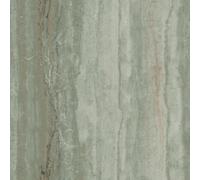 Debona Vertical Marble Green Wallpaper Metallic Silver Effect Textured Modern