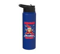 Deborah Makes Christmas Magic Name Deborah Gnome Stainless Steel Insulated Water Bottle
