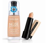 Deborah Milano 24ORE Nude Perfect Foundation 30ml + 24ORE Perfect Concealer | Nude Skin Effect | Long Lasting with DH Oxygen Complex and SPF20 | Medium Coverage | Shade 02 Beige