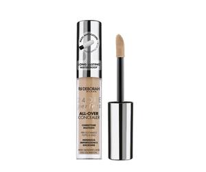 Deborah Milano Fluid Concealer 24 Ore Perfect All-Over Concealer, 04 Ouvcot, Long-Lasting and Waterproof, High-Hold Copriza, Minifying blemishes, eyes and dechromes of the face
