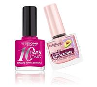 Deborah Milano Nail Polish Set N.894 12 ml - Strengthening Treatment for Weak and Flaky Nails 10 ml