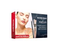 Deborah Milano Women's Gift Set, Inlcude Mascara 24 Hours Instant Maxi Volume with Ceramides, Kajal Eye Pencil 24 Hours Black, Light Point Necklace with Cubic Zirconia