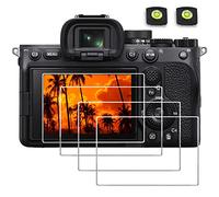 debous Alpha 7 IV Screen Protector compatible with Sony Alpha 7 IV A7 IV A7IV A7MIV A7M4 A7M IV 4 Mark IV, Anti-Scratch 9H Hard Tempered Glass Film Bubble Free (4+2pack)