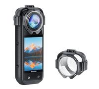 debous Insta 360 X5 Premium Glass Lens Guard Set for Insta360 X 5 X5 Protective Cover Case Cap Anti-fog Snap-on Protective Mirror