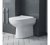 Debra Back to Wall Ceramic WC Toilet Pan with Soft Close Seat