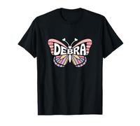 Debra Butterfly - Personalized Cute Name Word Art T-Shirt