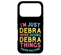 Debra Here Doing Debra Things Funny Debra Name Case for iPhone 17 Pro