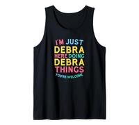 Debra Here Doing Debra Things Funny Debra Name Tank Top