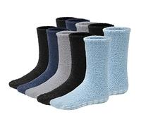 DEBRA WEITZNER Men's Warm Fuzzy Socks 10-13 Solid Colors