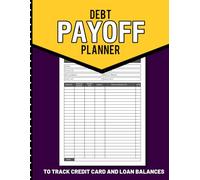 Debt Payoff Planner | Tracker for Credit Card and Loan Balances
