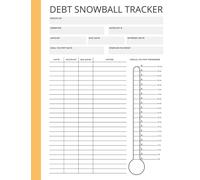 Debt Snowball Tracker: A Notebook To Help You Stay Motivated When Paying Off Debt - Simple DIY Debt Reduction Strategy Planner
