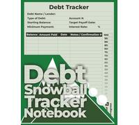 Debt Snowball Tracker Notebook: Monthly Bill Payment Tracker, Savings Planner, and Debt Payoff Organizer with Customizable Spreadsheets to Stay Motivated and Become Debt-Free