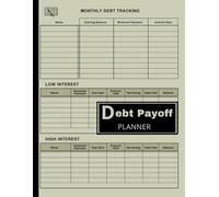 Debt Tracker Notebook: Undated Debt Tracker Monthly Planner to Finally Clear Your Money Owed | A Perfect Log Book to Track Credit Cards and Loan Payoff