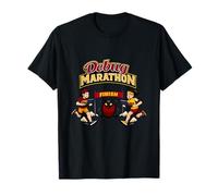 Debug Marathon Coding Runner Bug Race Humor Design T-Shirt