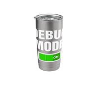 Debug Mode On Debugging Nerds Coding Programmers Bug Code Stainless Steel Insulated Tumbler