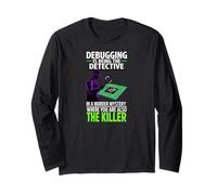 Debugging is Being The Detective Programmer Code Long Sleeve T-Shirt