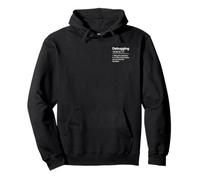 Debugging Programmer Humor Coding Definition Silhouette Pullover Hoodie