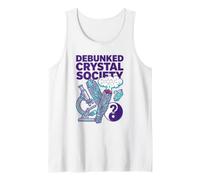 Debunked Crystal Society Skeptical Wellness Humor Science Tank Top