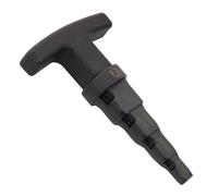 Deburring Chamfer Tool 4-in-1 Internal Rice Tool with Ratchet Swivel Head, Calibration Reamer Fits 0.6-1.25 Inch | Multi Layer Metal Pipe Edge Cleaner for Industrial Maintenance and Repair