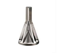 Deburring Drill Bit, 1pcs Silver Triangle Hexagon Chamfer Countersink Bit External Deburring Tool for Metal Wood Drilling Hole Finishing