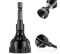 Deburring External Chamfer Tool Pipe Deburring Tool with Tungsten Steel Blade,Hex Shank Bit Bolt Quick Release Deburring Tool,Deburring Chamfering Drill Black for Bit Bolts