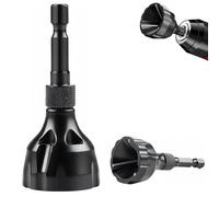 Deburring External Chamfer Tool, Pipe Deburring Tool with Tungsten Steel Blade Hex Shank Chamfer Tools Deburrings Chamfering Drill Black for Pipes, B