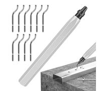 Deburring Tool, Manual Burr Remover with Ergonomic Handle, for 3D Printing PP with Ten High-Speed Steel Cutters, for Metal, PVC, Copper Pipes, PP, Brass, Aluminium