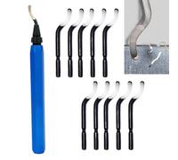 Deburring Tool Pipe Deburring Tool Deburring Tool 3D Printing Metal Handle Hand Deburrer with 10 Bs1010 Replacement Blades for Metal,Resin,Pvc Pipes,Copper Pipe,Plastic