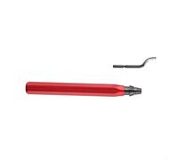 Deburring Tool RB1000 Rotary Edge Burr Removal Kit with Aluminum Handle for Metal Plastic Pipe Cleaning 5.55in Red
