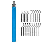 Deburring Tool With 10/20Pcs Cutter 360 Degree Rotary Head Deburring Tool For Metal Resins 3D Printing Wood