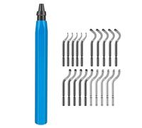 Deburring Tool with 10/20Pcs Cutter 360 Degree Rotary Head Deburring Tool for Metal Resins Printing Wood for Metal