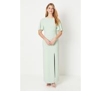 Debut London Women's by Coast Angel Sleeve Twist Back Jersey Bridesmaid Dress in Sage | Size: 12 Debut London Sage 12