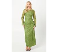 Debut London Women's by Coast Cami Lined Lace Maxi Dress in Olive | Size: 10 Debut London Olive 10