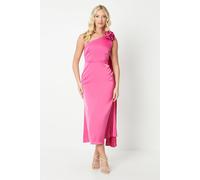 Debut London Women's by Coast Corsage & Cape Detail Midi Dress in Pink | Size: 10 Debut London Pink 10
