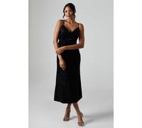 Debut London Women's By Coast Devore Cowl Neck Midi Dress in Black | Size: 12 Debut London Black 12