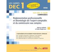 DEC 1 - QRC et QCM corrigées - Réglementation professionnelle et déontologie de l'expert-comptable et du commissaire aux comptes: 320 QRC & QCM. À ... 2025 (RNCP41385) pour la période 2025-2030